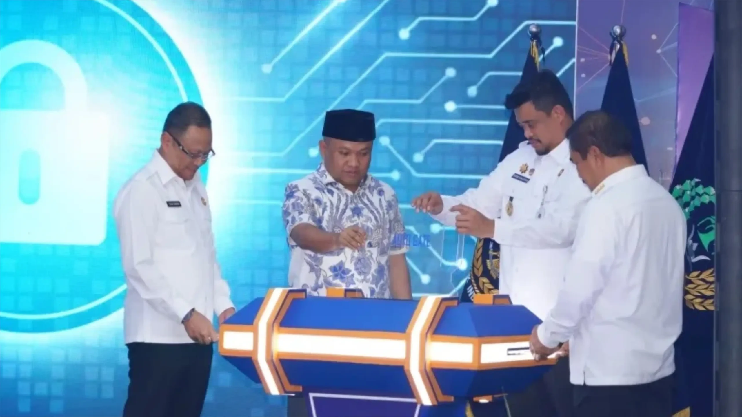 menteri agus andrianto resmikan autogate di medan