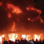 Grahadi Terbakar Imbas Demo