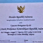 Undangan HUT RI untuk Squad Nusantara