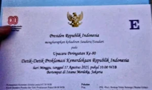 Undangan HUT RI untuk Squad Nusantara