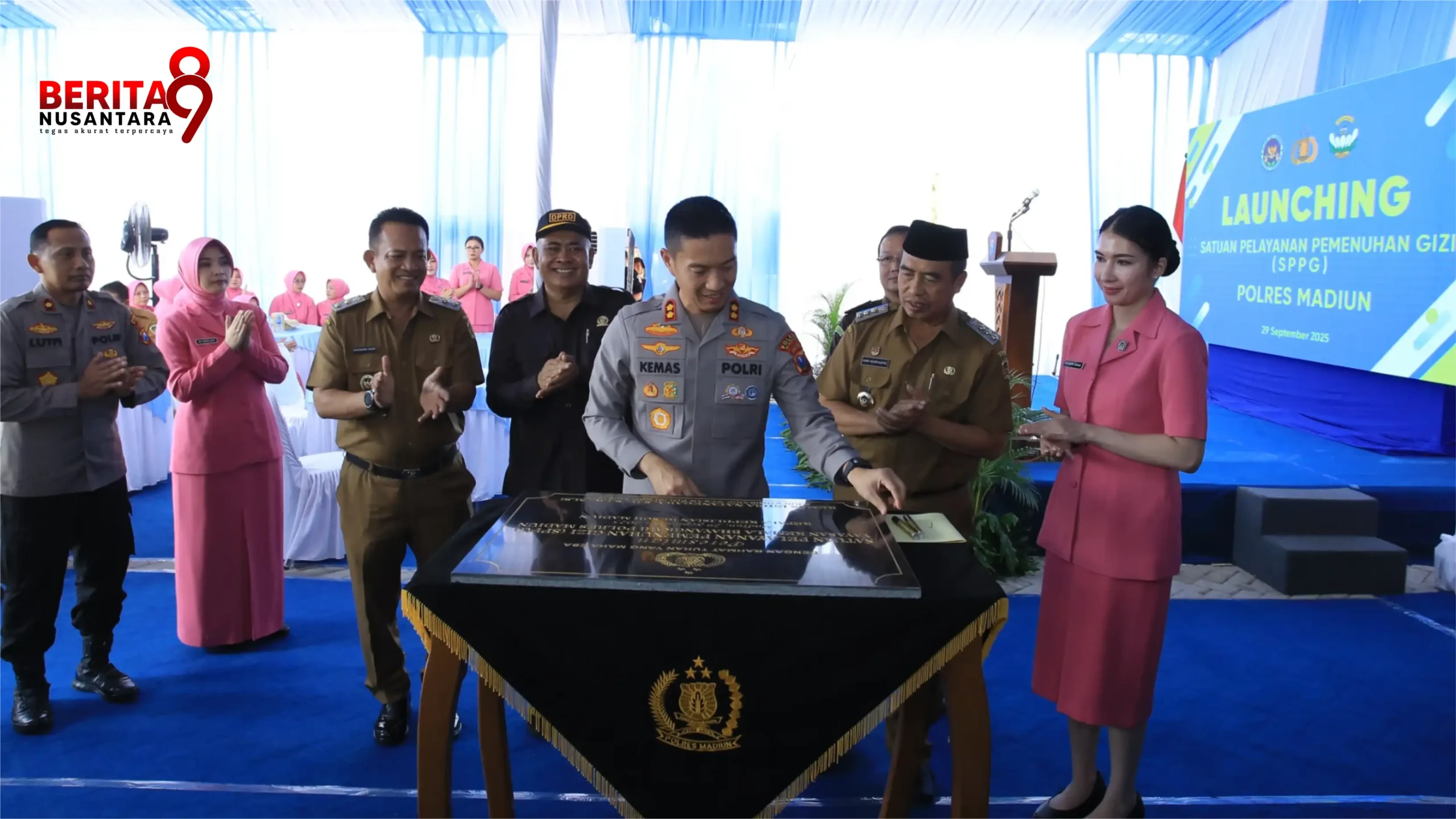 Bupati dan Kapolres Madiun dan Resmikan SPPG