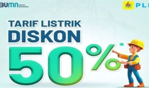 Listrik PLN Diskon 50 persen