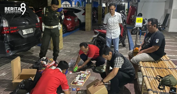 Bea Cukai madiun Amankan Rokok Ilegal di Jiwan