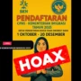 Hoax Pendaftaran CPNS Kemenimipas 2025