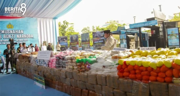 Kapolri Musnahkan 214 Ton Narkoba Kapolri Musnahkan 214 Ton Narkoba