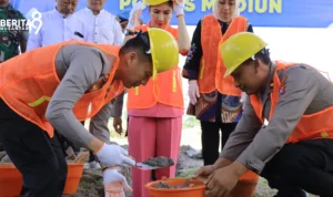 Pelatakan Batu Pertama Kapolres Madiun Pelatakan Batu Pertama Kapolres Madiun