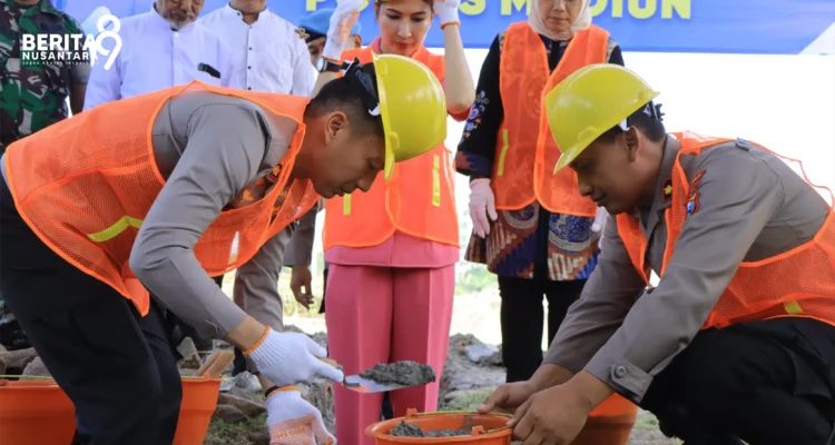 Pelatakan Batu Pertama Kapolres Madiun Pelatakan Batu Pertama Kapolres Madiun