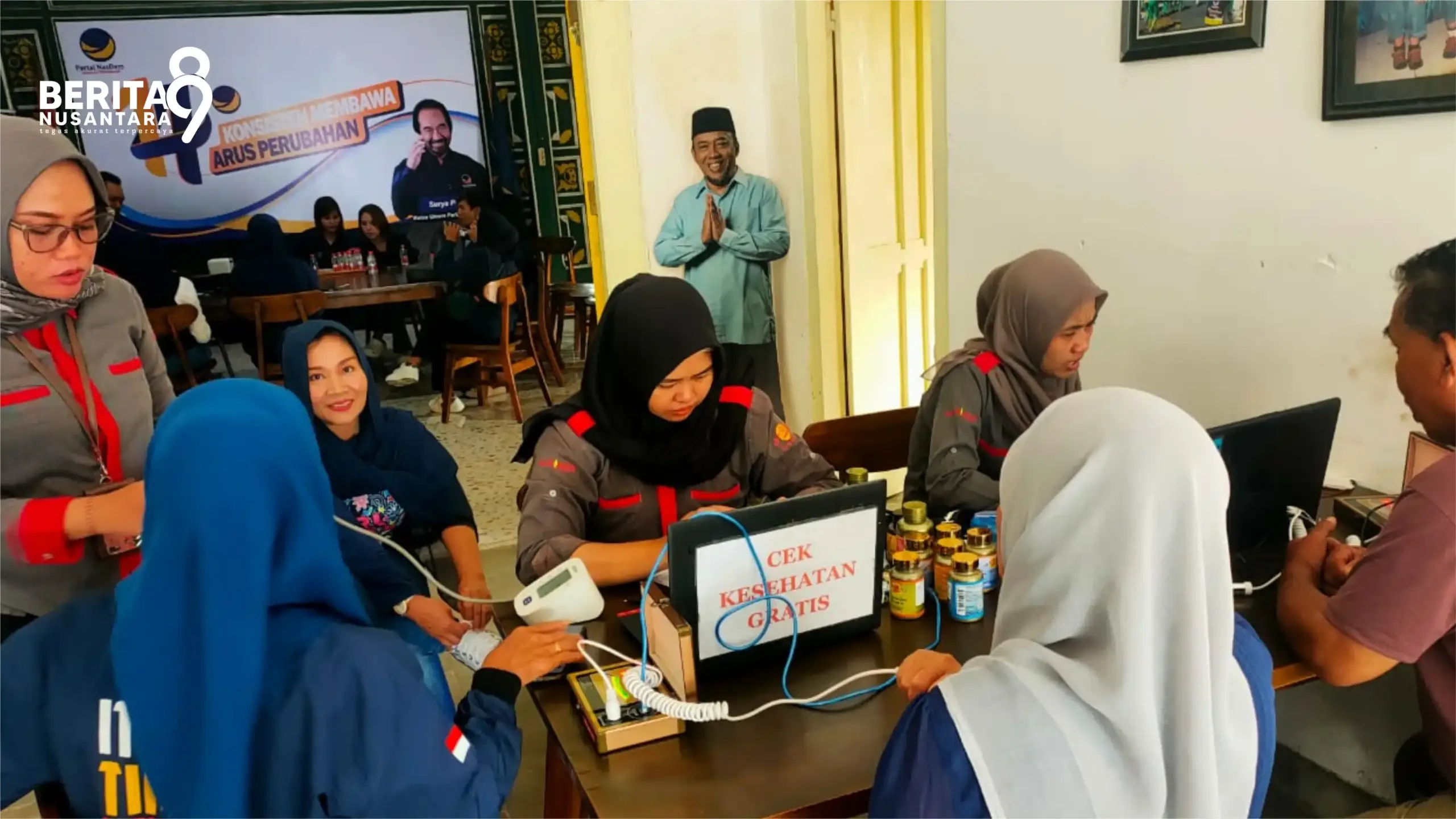 Cek Kesehatan Gratis HUT ke 14 NasDem di Magetan