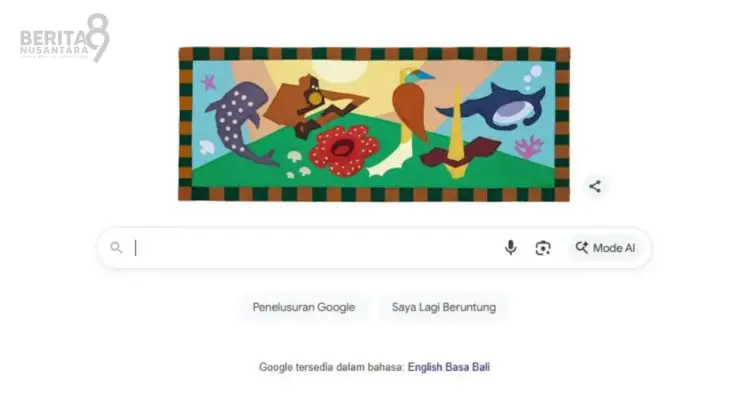 Google Doodle Hari Cinta Puspa dan Satwa Nasional