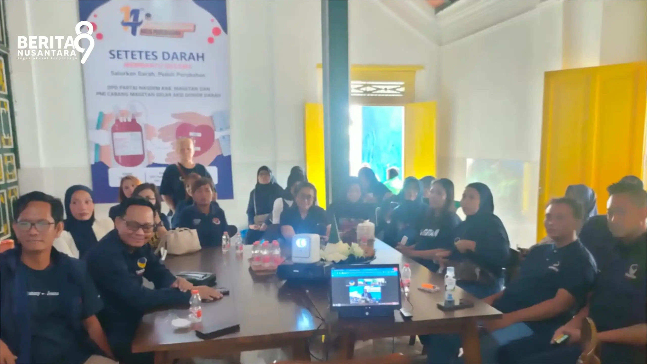 Pengurus DPD NasDem Magetan dalam HUT ke 14 NasDem