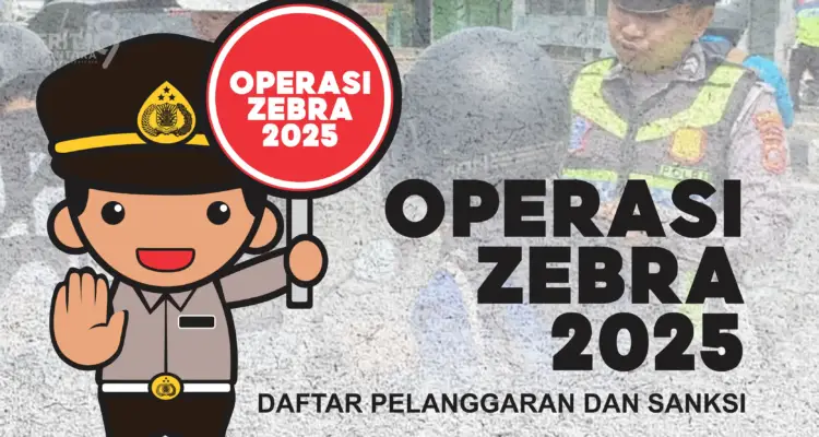 Infografis Pelanggaran dan Sanksi Operasi Zebra 2025
