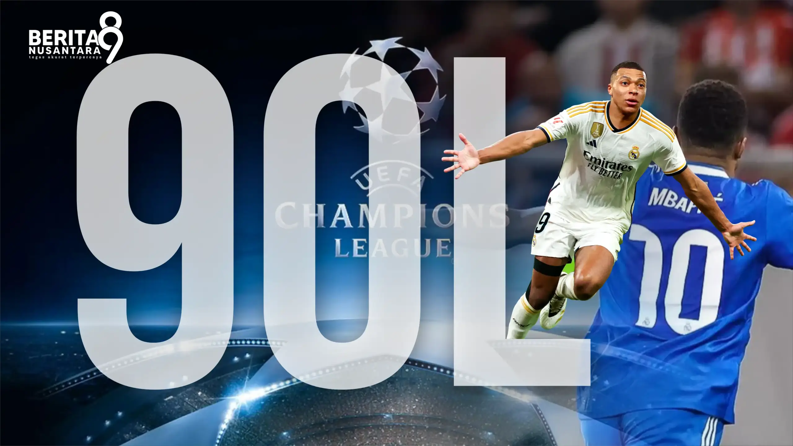 Quattrick Mbappe Menangkan Madrid