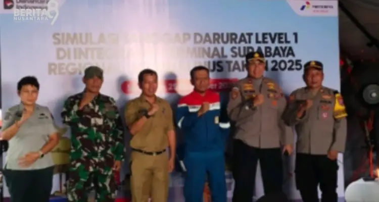 Simulasi tanggap Darurat Integrated Terminal Surabaya