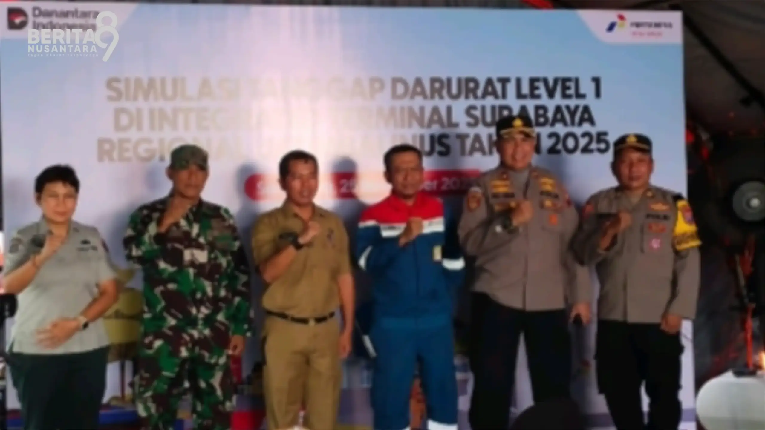 Simulasi tanggap Darurat Integrated Terminal Surabaya