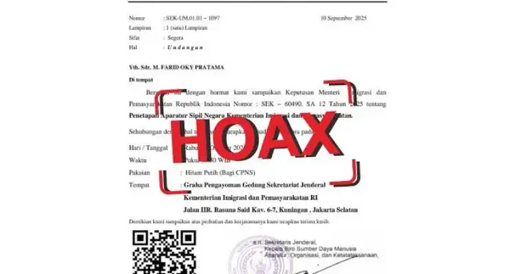 Hoaks Pengadaan Barang/Jasa Kemenimipas Hoaks : Pengadaan Barang/Jasa di Kemenimipas