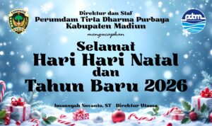 Ucapan Selamat Natal dan tahun Baru 2026 Perumdam Tirta Purbaya Madiun Ucapan Selamat Natal dan tahun Baru 2026 Perumdam Tirta Purbaya Madiun