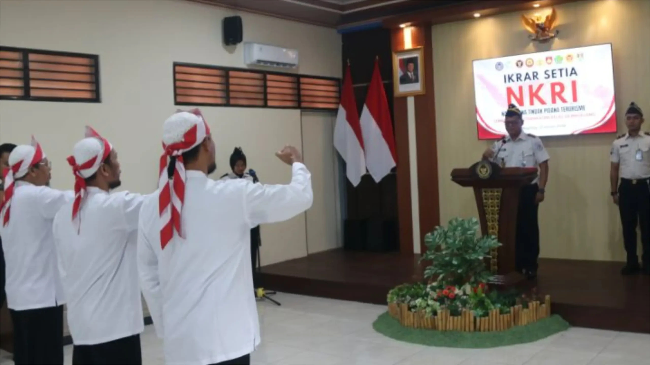 3 Narapidana Ucapkan Ikrar Setia NKRI