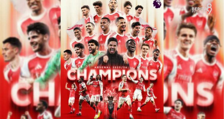 Arsenal kunci titel juara Liga Inggris