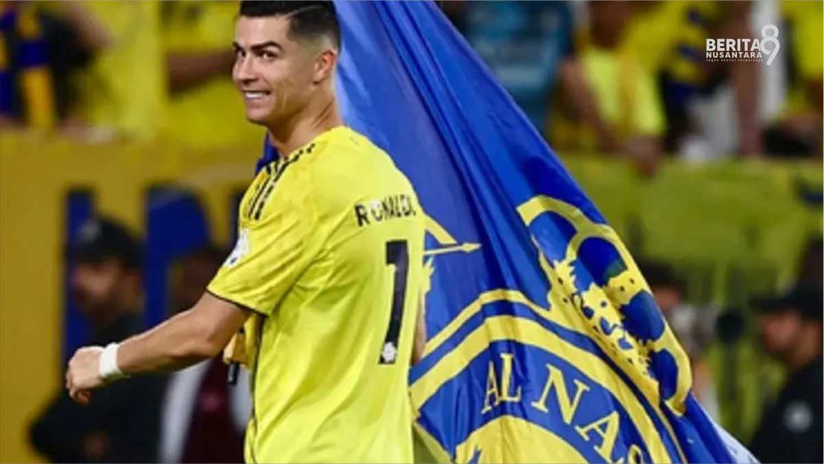 Gembiranya Ronaldo setelah memastikan gelar juara untuk Al Nassr