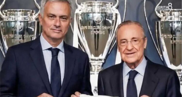 Mourinho dan Florentino Perez saat di Real Madrid Mourinho dan Florentino Perez saat di Real Madrid