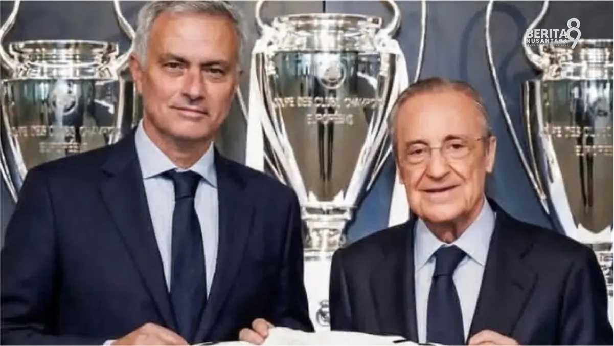 Mourinho dan Florentino Perez saat di Real Madrid