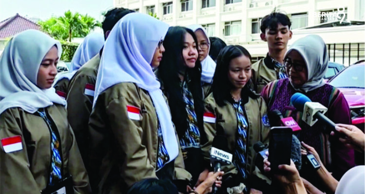 Para Siswa SMAN 1 Pontianak usai Bertemu Wapres Gibran di Jakarta