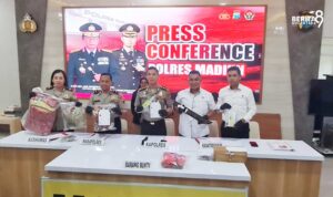Press Release Polres Madiun Kasus pembunuhan Mak Santi