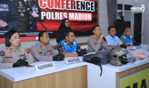 Press Release Polres Madiun pengungkapan Pencurian Aset Milik PLN