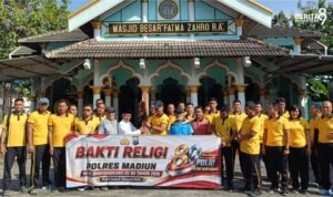 Bakti Religi Polres Madiun di masjid