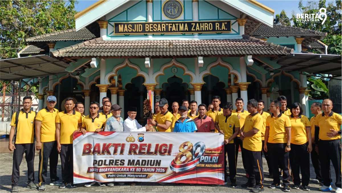 Bakti Religi Polres Madiun di masjid