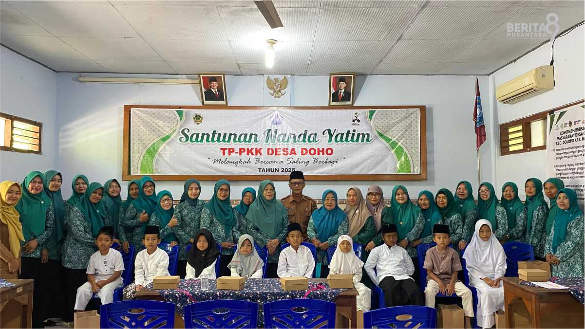 Peringati tahun Baru Hijriah Pemdes Doho Santuni Anak Yatim