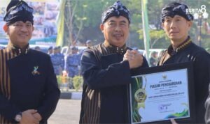 Bupati, Wakil Bupati dan Kapolres Madiun di Upacara HUT Madiun