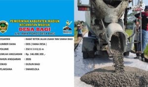 Pemdes Bagi Bangun Jalan Usaha Tani