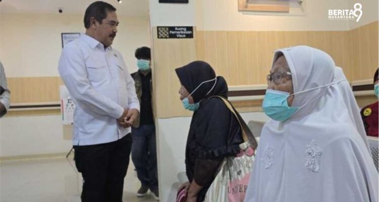 Menteri Agus Andrianto meninjau Cek Kesehatan Gratis Kemenimipas