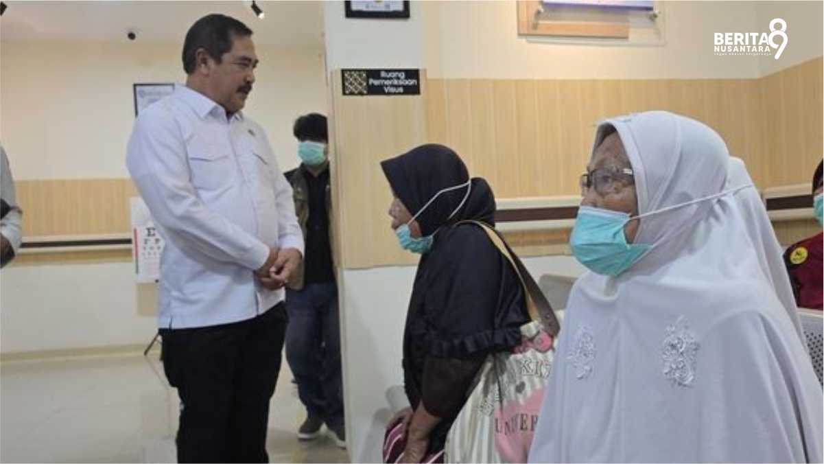 Menteri Agus Andrianto meninjau Cek Kesehatan Gratis Kemenimipas