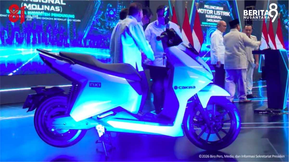 Peluncuran Motor Listrik Nasional oleh Presiden