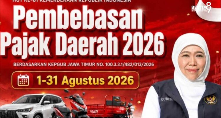 Pemutihan Pajak Kendaraan jatim 2026 Pemutihan Pajak Kendaraan jatim 2026