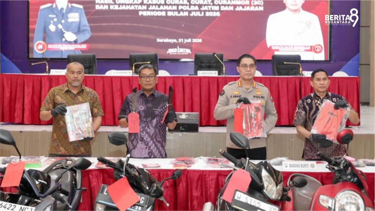 Polda Jatim Ungkap Curanmor total 51 kasus sepanjang juli 2026