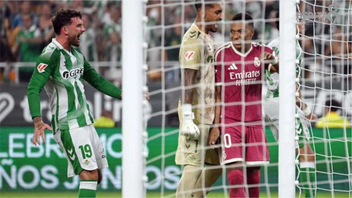 Betis vs Madrid Mbappe gagal penalti
