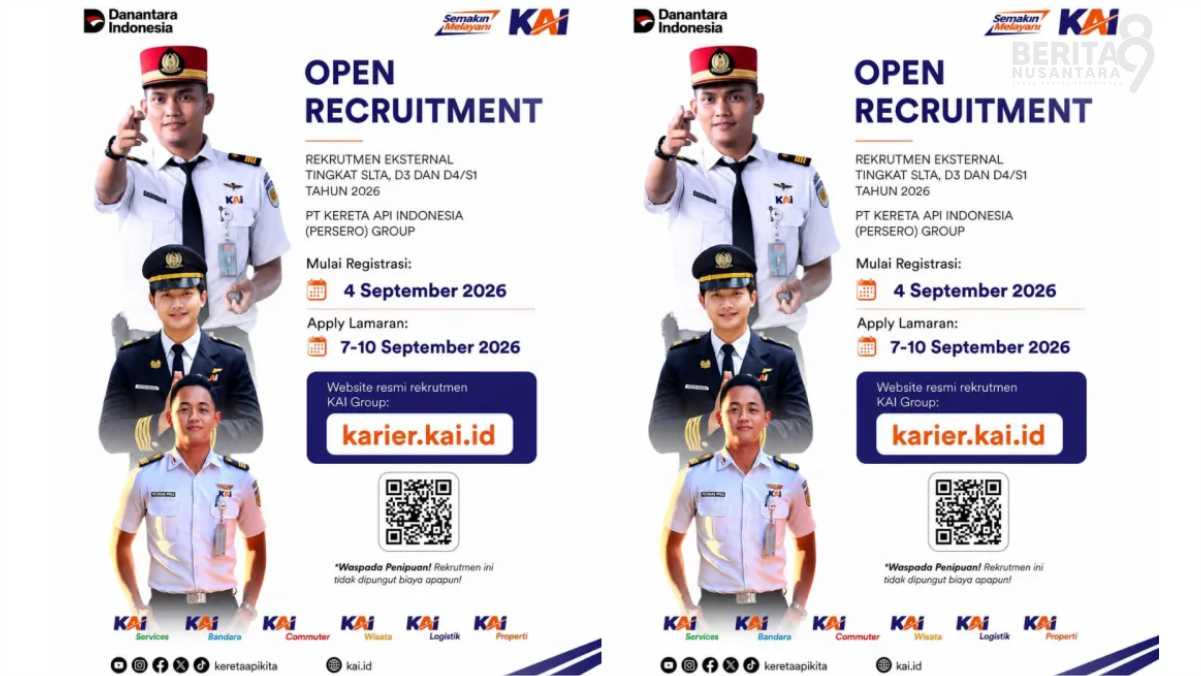 Cara Daftar Open Rekrutmen KAI 2026