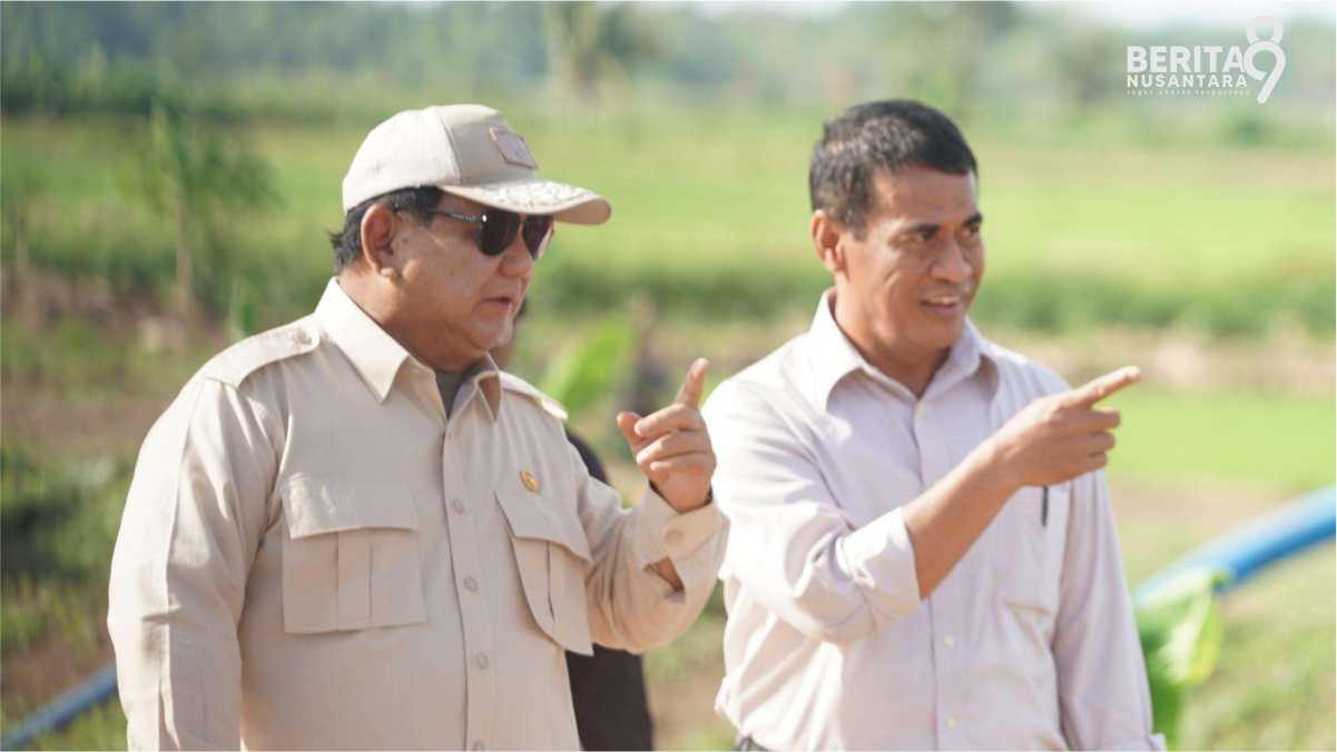 Mentan Amran mendampingi Presiden Prabowo Subianto