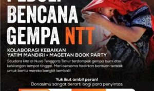 Yatim Mandiri x Magetan Book Party Ajak Donasi Korban Untuk Korban Gempa NTT